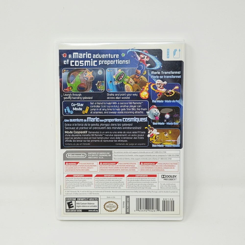 Super Mario Galaxy Nintendo Wii Selects CIB Complete with Manual and Inserts - Picture 2 of 4